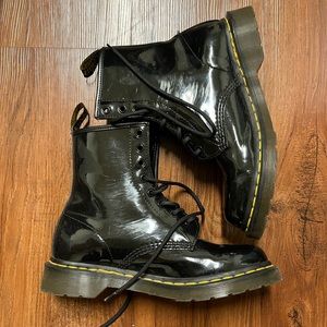 Black Doc Marten’s Patent Leather Lace Up